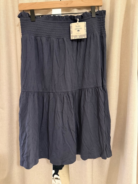kate quinn Dresses & Skirts - Kate Quinn Tiered Modal Skirt M Blue New